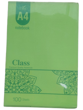 Class Note Book A4 100 Sheets Solid PP Jacket Book Ass Colours